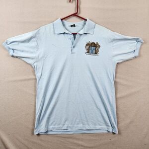 Vintage Screen Stars Polo Shirt Made In USA Single Stitch Men's XL Baby Blue